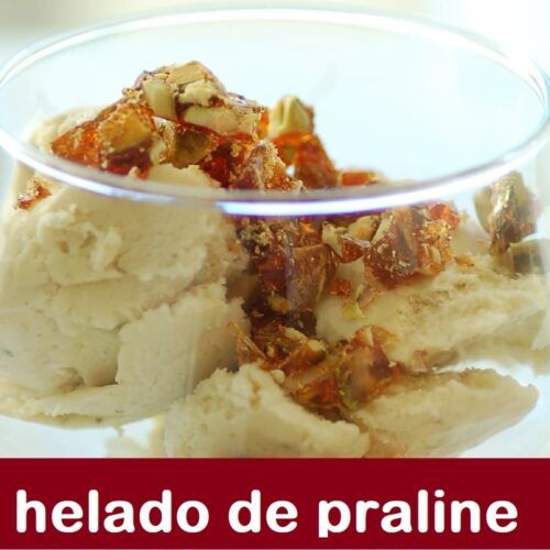 copa de helado de praline receta